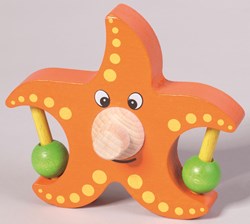 nic juguete de madera estrella de mar naranja - juego educativo para niños