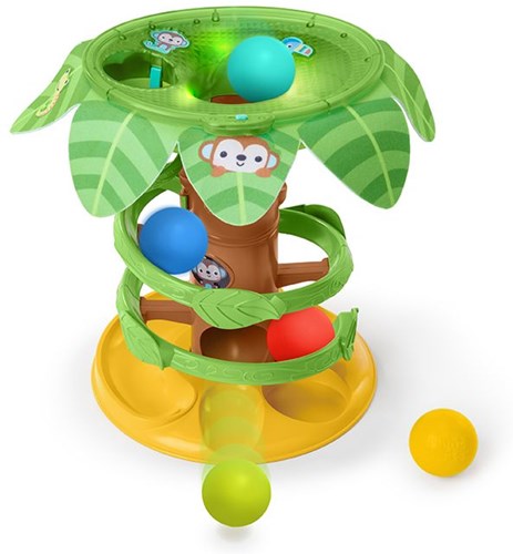 Bright Starts circuito de bolas bebé Tropical Twirl Ball Play Toy jungla-2