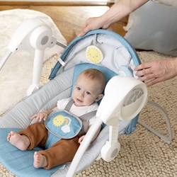 Ingenuity columpio para bebé con toldo - asiento azul portátil