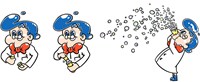 Uncle Bubble - Bizzy Bubble burbujas apilables juguete para niños-3