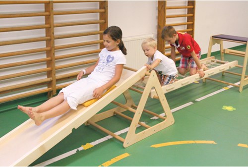 Eduplay estructura de escalada de madera Edugym para desarrollo motor niños-3