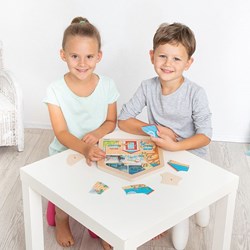 Beleduc puzzle de madera educativo - Layer-Puzzle Hogar para niños