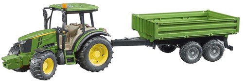 Bruder John Deere 5115M tractor con remolque juguete 1:16-3