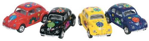 Goki coche de juguete Volkswagen Beetle 1967 die-cast 1:64 con estampado-2