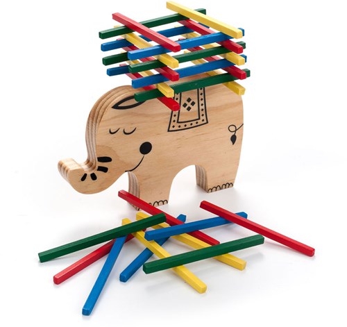 Angel Sports juego de equilibrio de madera elefante juguete de habilidad niños-3
