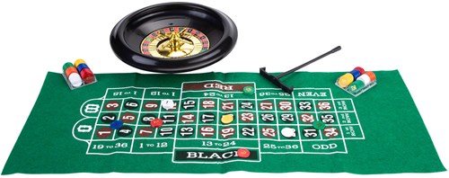Roulette Black Jack set juego de casino 30 cm completo con tapete-3