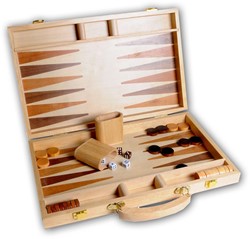 Backgammon 15 Hout Ingelegd