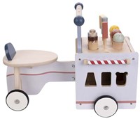 Bicicleta de equilibrio de madera carrito de helados para niños - juguete bicicleta carrito de helados-3