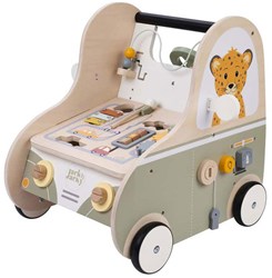 Andador de madera coche - juguete educativo para bebés