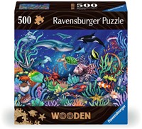 Ravensburger puzzle de madera animales marinos bajo el mar 500 piezas