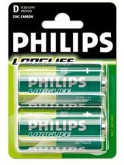 Baterías de varilla grande Philips 12*2 R20-D