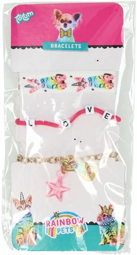 Creative Craft Group set de pulseras para niños - Joyería Rainbow Pets