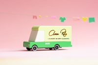 Candylab coche de juguete de madera Laundry Van - autobús vintage para niños-3