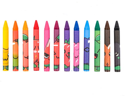 FruitySquad 12 crayones fruitysquad con aroma FS60354-2