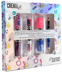 Create It! Make-upset Poptastic set de maquillaje doble cara niñas 4 piezas