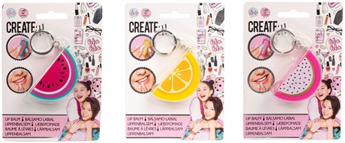 Canenco bálsamo labial llavero fruta tropical para niños