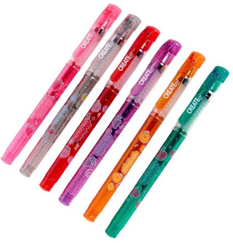 Create it! Set de bolígrafos de perfume para tatuajes niños - bolígrafos gel y plantillas-2