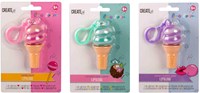 Candy Explosion brillo labial llavero helado morado para niños