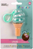 Candy Explosion brillo labial llavero helado morado para niños-2