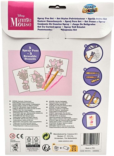 Canenco Minnie Mouse set de rotuladores sopladores para niños Disney-3