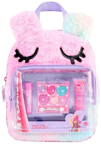 Canenco set de maquillaje para niños en mochila peluche - juguete de belleza-2