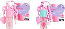 Canenco llavero juguete brillo de labios multicolor belleza