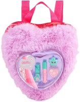 Canenco set de maquillaje juguete en mochila peluche morada para niños-2