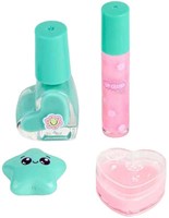 Canenco set de maquillaje juguete en mochila peluche morada para niños-3