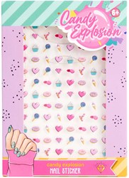Canenco pegatinas para uñas Candy Explosion para niños - decoración de uñas colorida