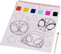 Canenco Spidey libro para colorear con acuarelas para niños - Marvel Spider-Man-3