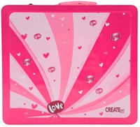 Canenco maletín de maquillaje rosa set de juguete para niños con accesorios-2