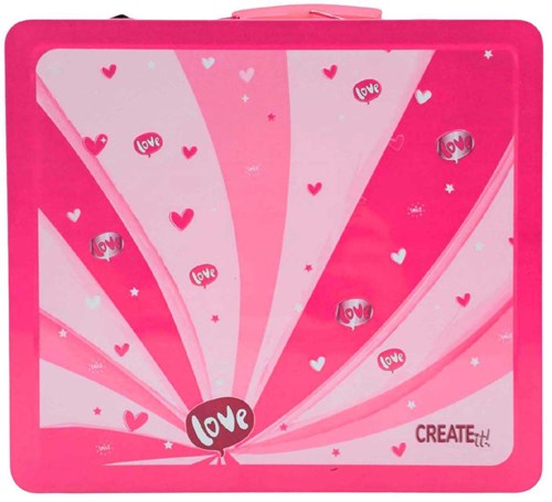 Canenco maletín de maquillaje rosa set de juguete para niños con accesorios-2