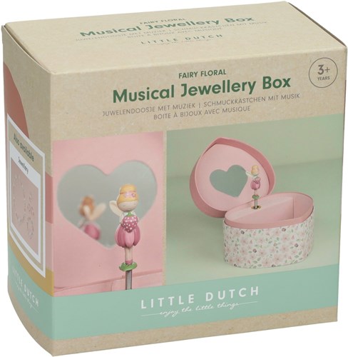 Bambolino Toys joyero caja de música hada Fairy Garden rosa