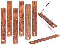 Houten wierookstokjeshouder 25,5x4cm