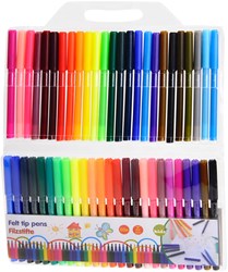 Rotuladores set - 50 unidades - colores brillantes - diversión para niños