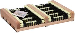 Alfombra cepillo limpiador de zapatos de madera para botas y zapatos