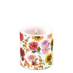 Ambiente vela pequeña Autumn blooming vela decorativa otoño