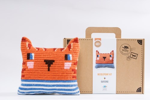 Sozo kit creativo cojín Gato con camiseta a rayas - juguete creativo-2