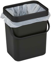 Papelera cocina verde 3L - cubo compacto para residuos de cocina-3