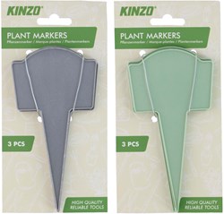 Edco marcadores de plantas jardinería 3 piezas plástico duradero
