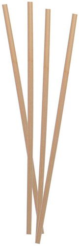 Pajitas marrones 20cm ecológicas desechables 50 unidades-2
