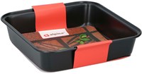 Molde para hornear cuadrado negro antiadherente 23x22x5cm cocina
