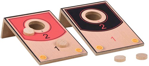 Edco juego de lanzamiento de madera cornhole para niños y adultos exterior