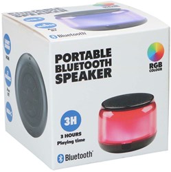 Edco altavoz Bluetooth portátil con iluminación RGB y USB-C - 3 horas de reproducción