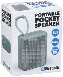 Edco Altavoz Bluetooth portátil - caja de música inalámbrica con radio y AUX
