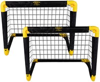 Set de porterías de fútbol plegables negro plástico - mini goals para entrenamiento-2