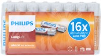 Pilas AAA Philips longlife paquete ahorro 16 unidades - Pilas AAA-2