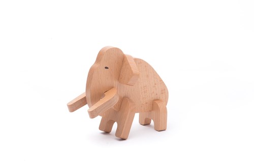 Bajo juguete mamut figura educativa de cartón para niños