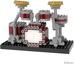 Brixies Set de batería para construir - 397 piezas - Juguete creativo