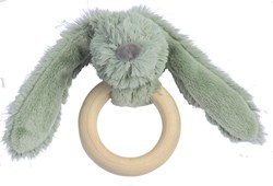 Happy Horse anillo de dentición madera conejo Richie verde FSC regalo bebé